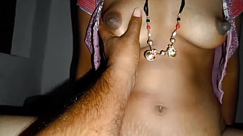 A romantic Indian couple's passionate homemade sex with cowgirl position