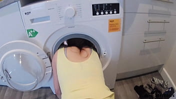 European teen gets stuck in washing machine